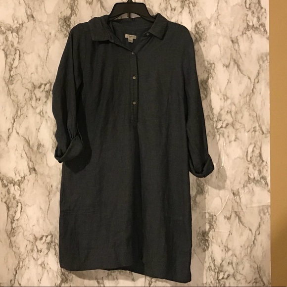 J. Jill Dresses & Skirts - J Jill denim tree button dress size medium